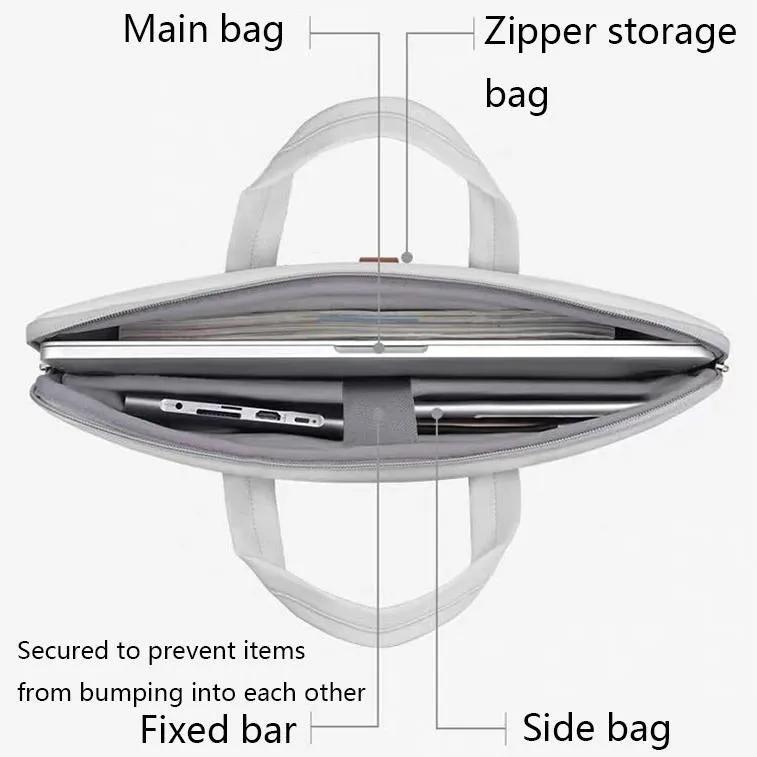 15-15.6 Inch Pink Pu Waterproof Laptop Bag - Durable and Stylish