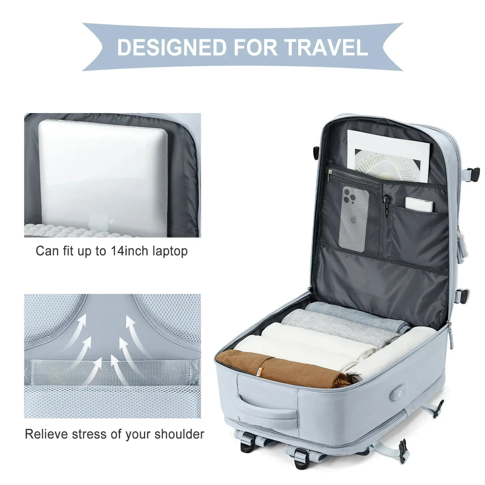 40x20x25cm Travel Carry on Ryanair Backpack