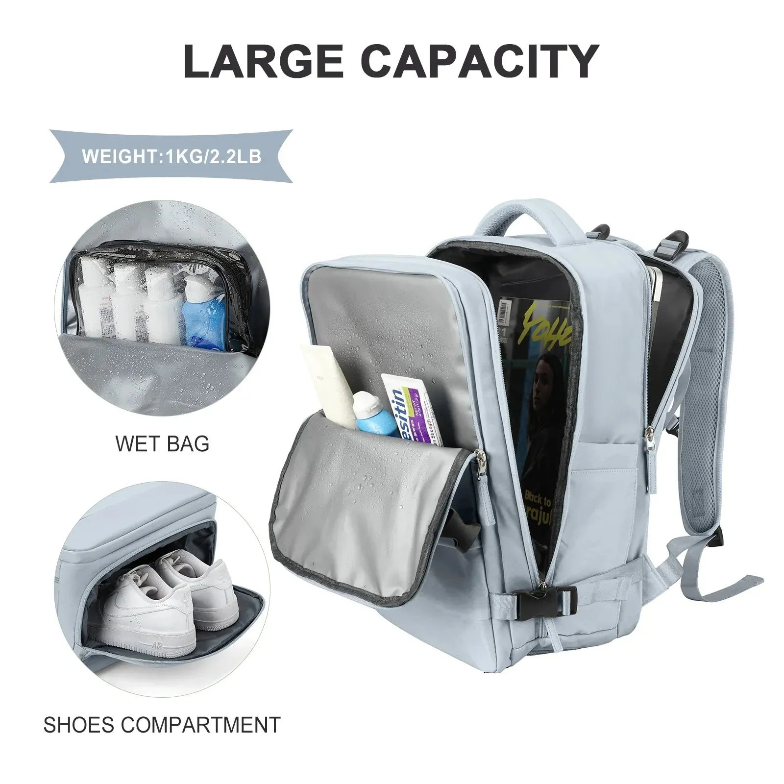 40x20x25cm Travel Carry on Ryanair Backpack