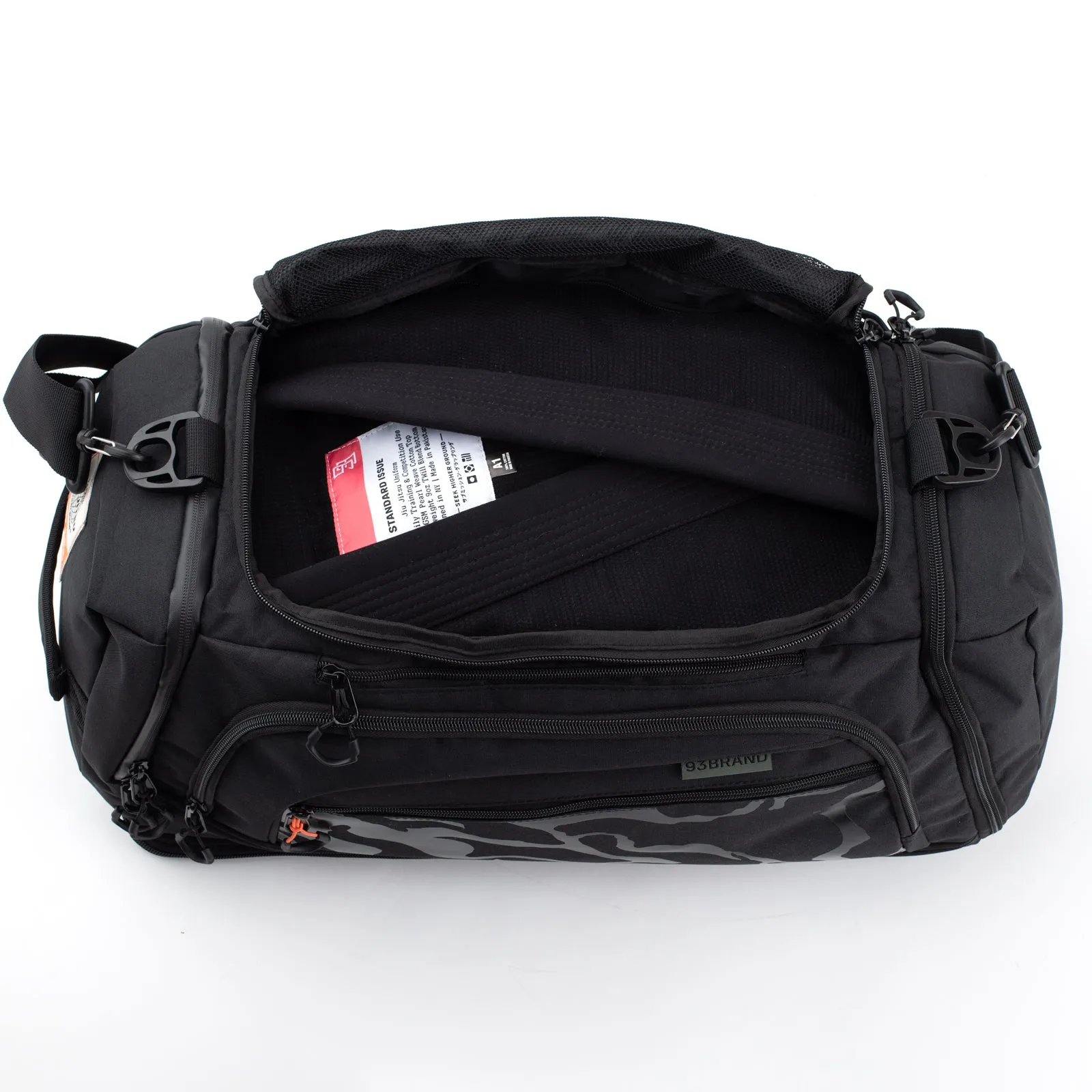 93brand "Construct" Convertible Gear Bag (Duffel/Backpack Hybrid) - Black