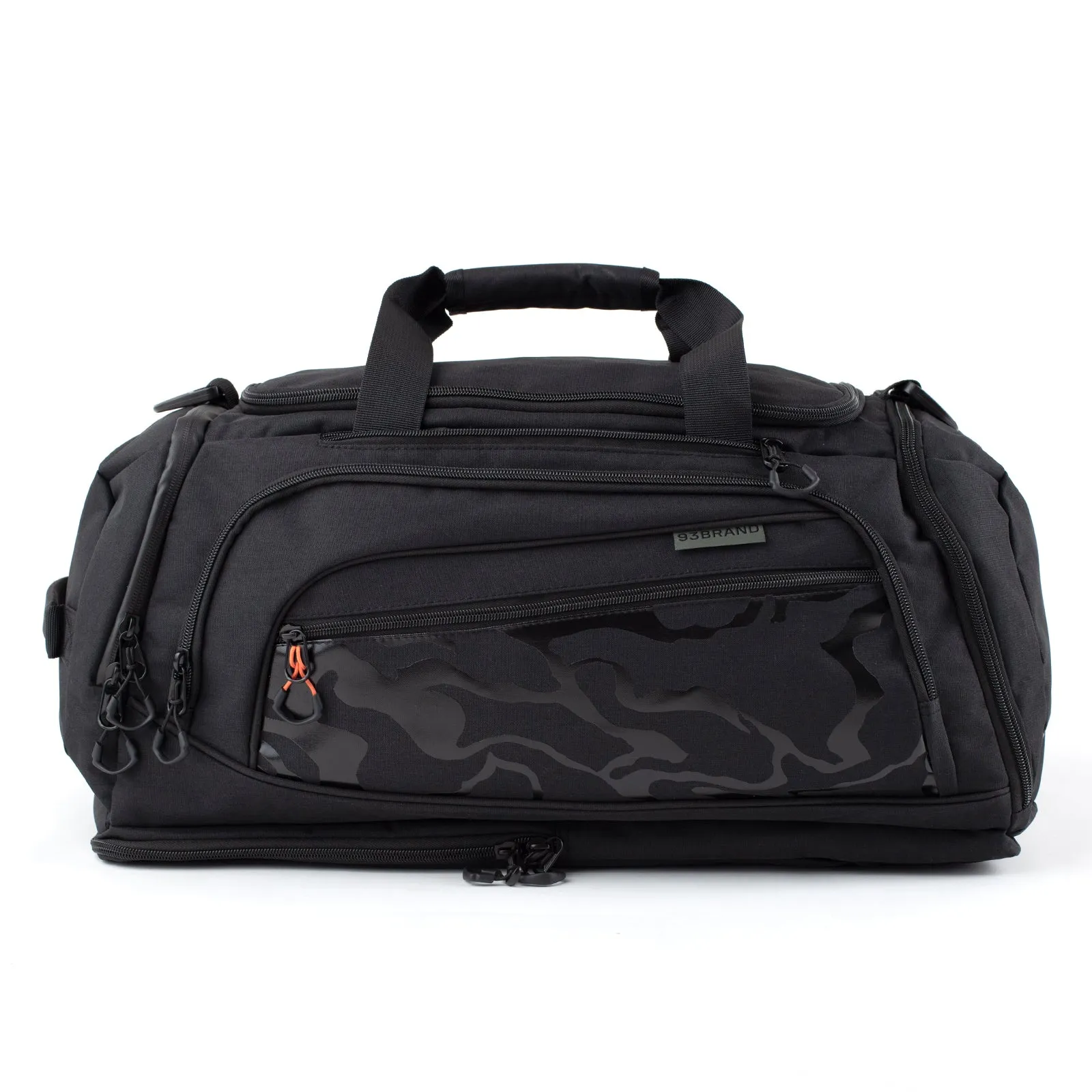 93brand "Construct" Convertible Gear Bag (Duffel/Backpack Hybrid) - Black