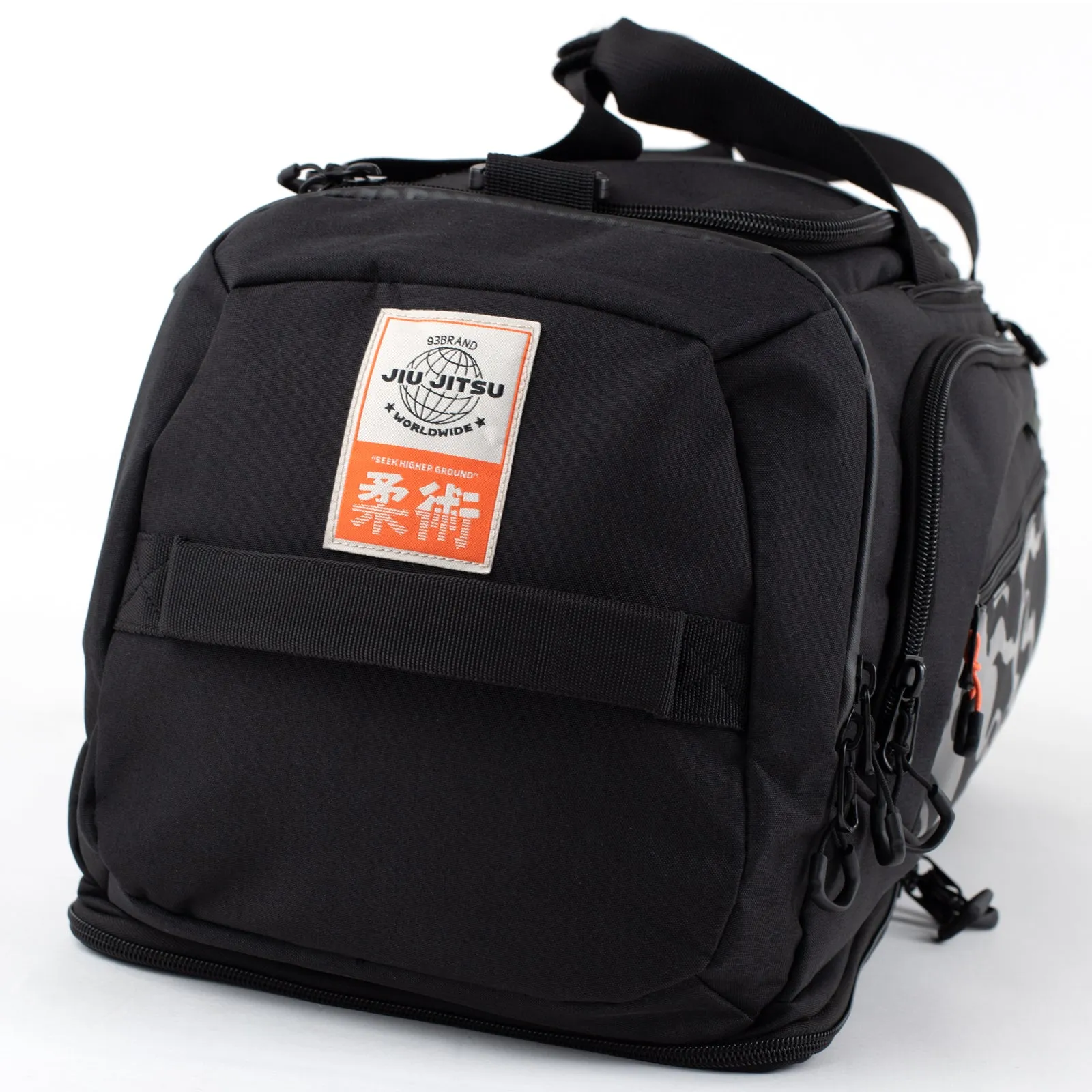 93brand "Construct" Convertible Gear Bag (Duffel/Backpack Hybrid) - Black