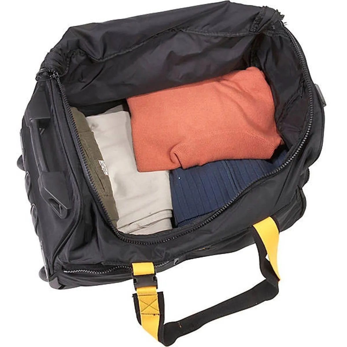 A. Saks 20" Expandable Lightweight and Durable 420D Nylon Wheeled Duffel Free Shipping