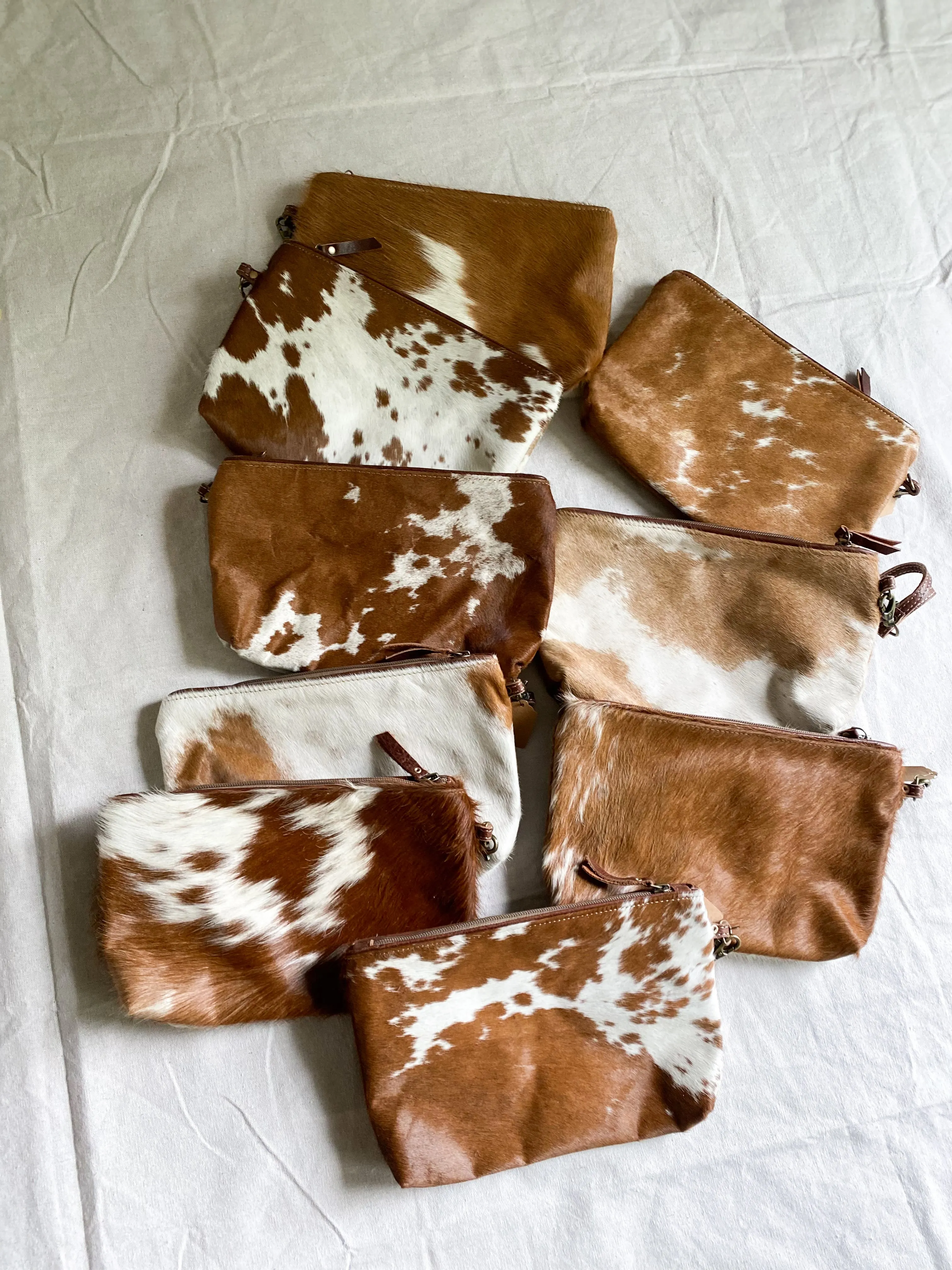 Fabele cowhide [large] clutch