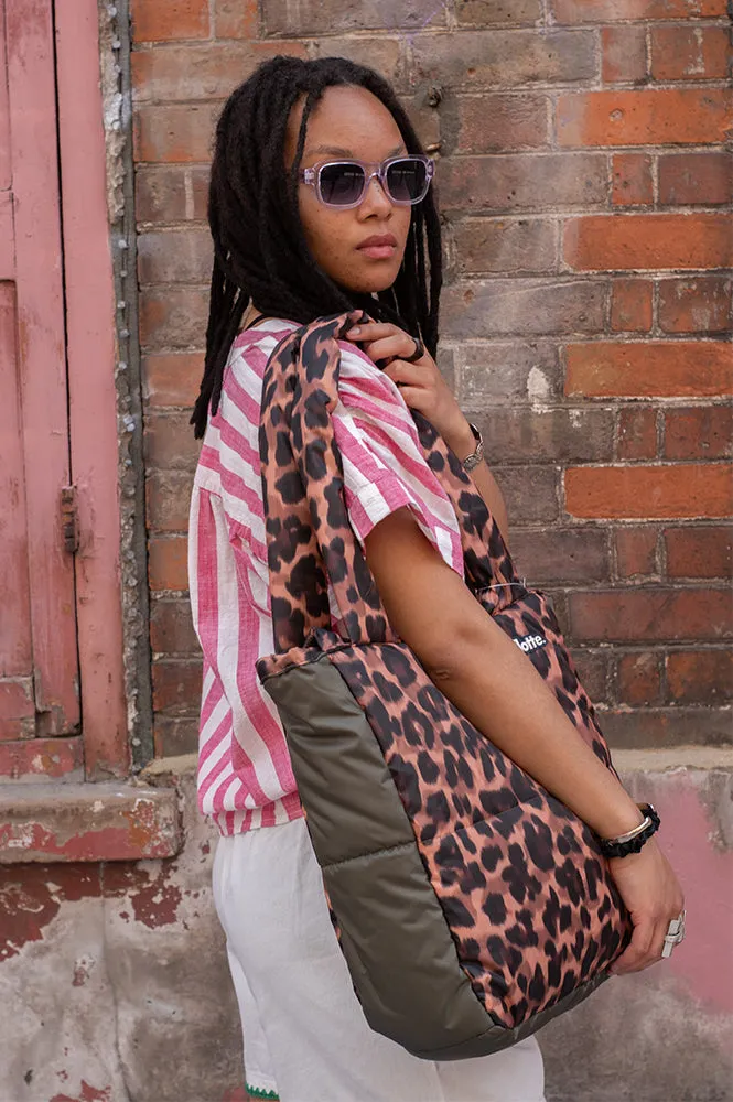 Flotte Cabas Leopard Print Bag