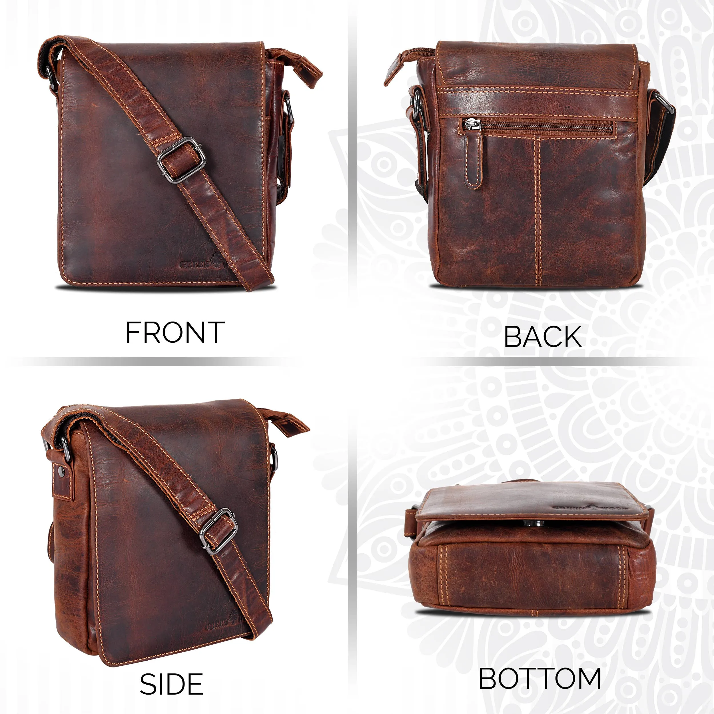 Greenwood Leather - Leather Shoulder Bag Luna