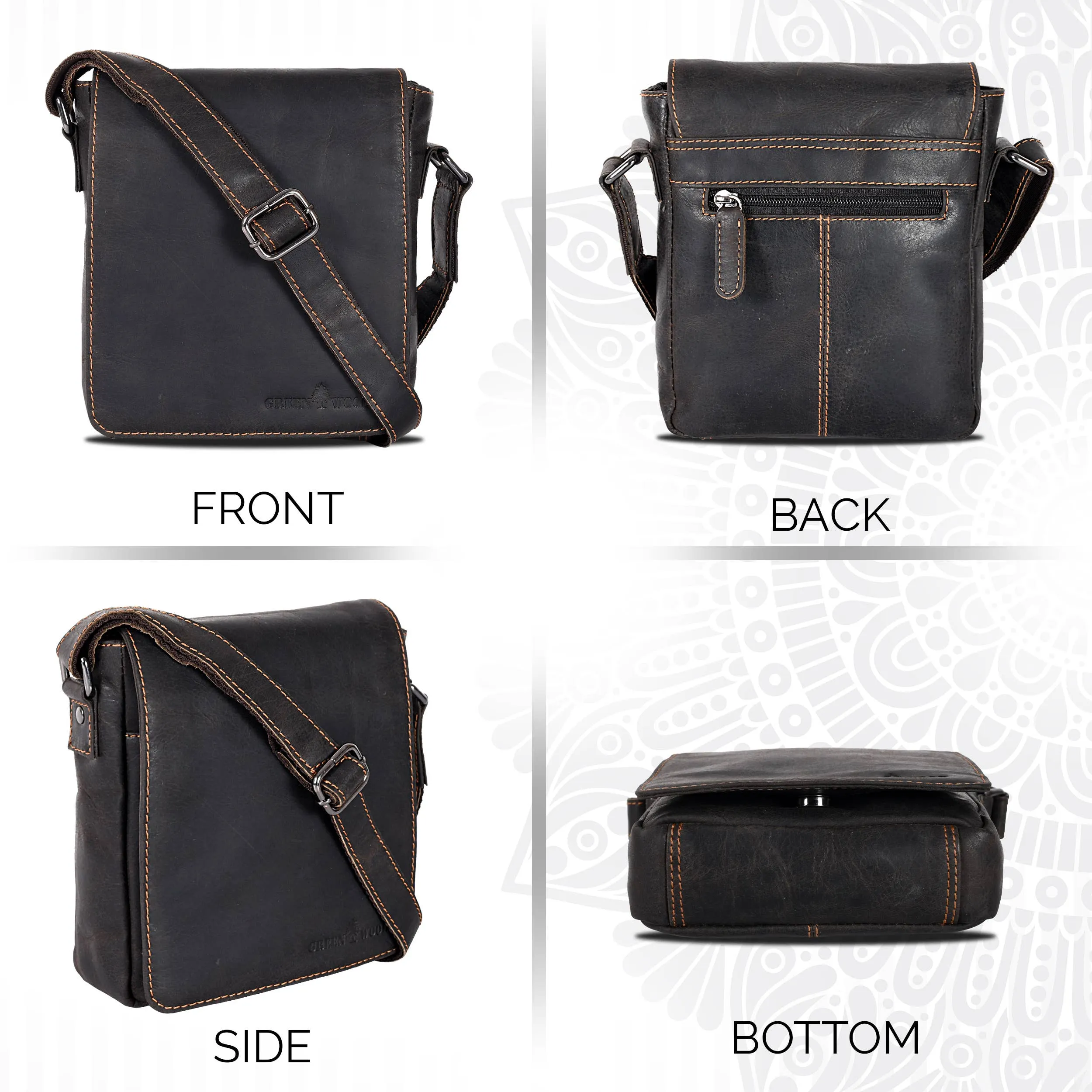 Greenwood Leather - Leather Shoulder Bag Luna