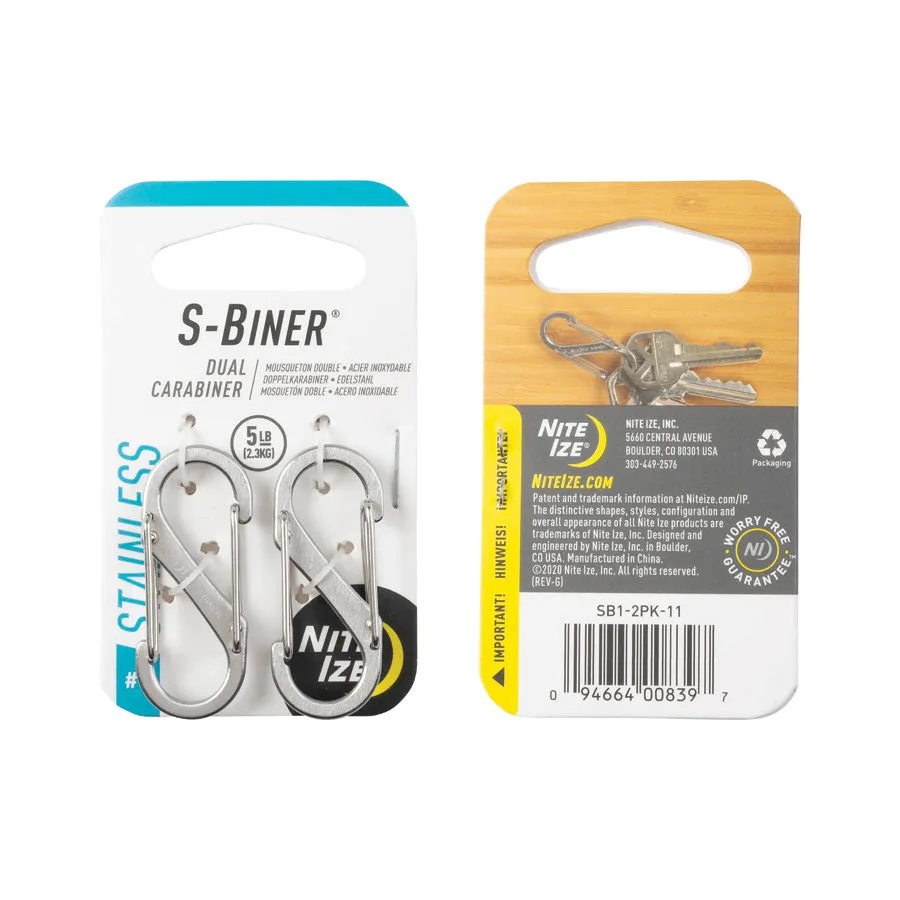 Nite Ize S-Biner Dual Carabiner Stainless Steel