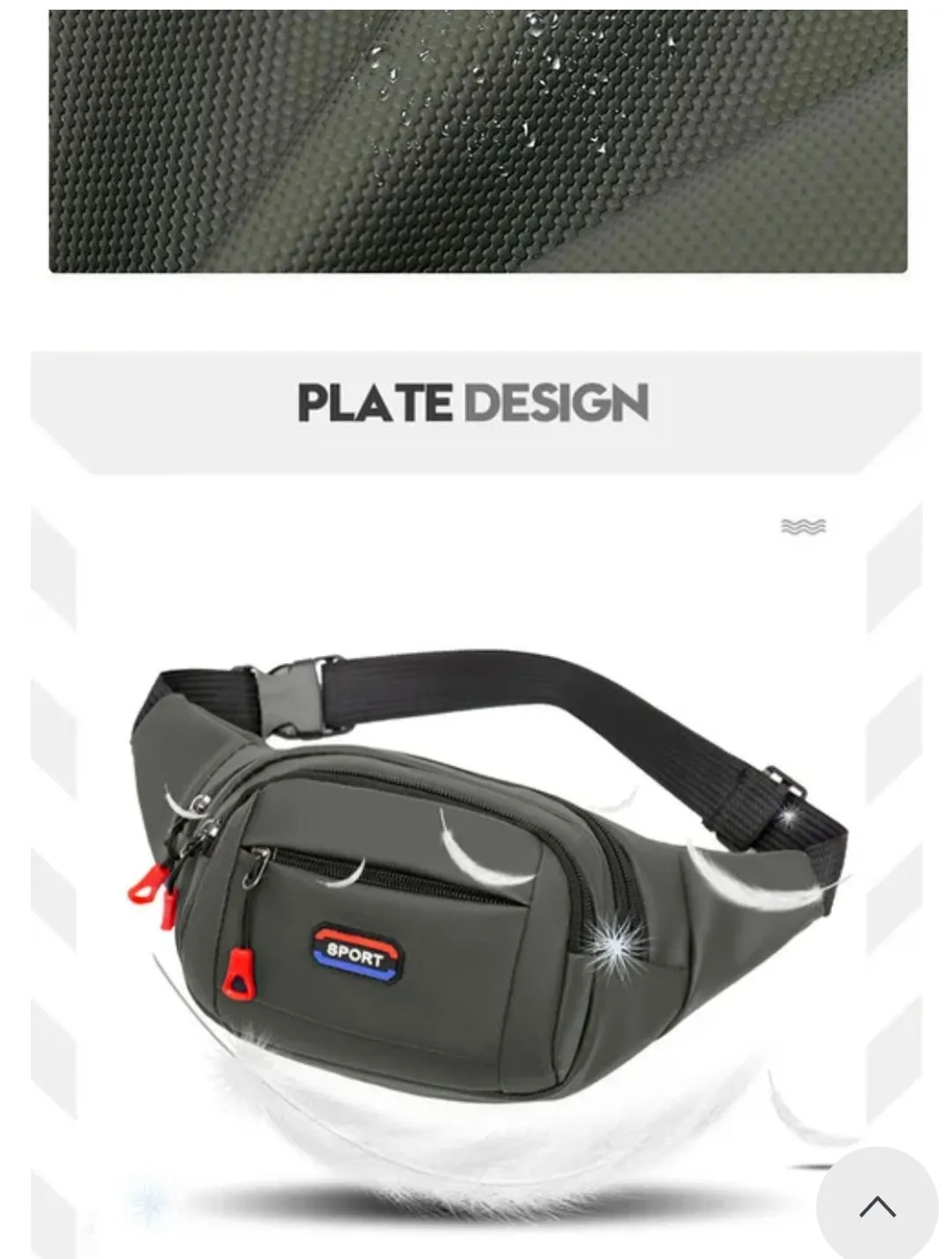 Nylon Men's waist bag