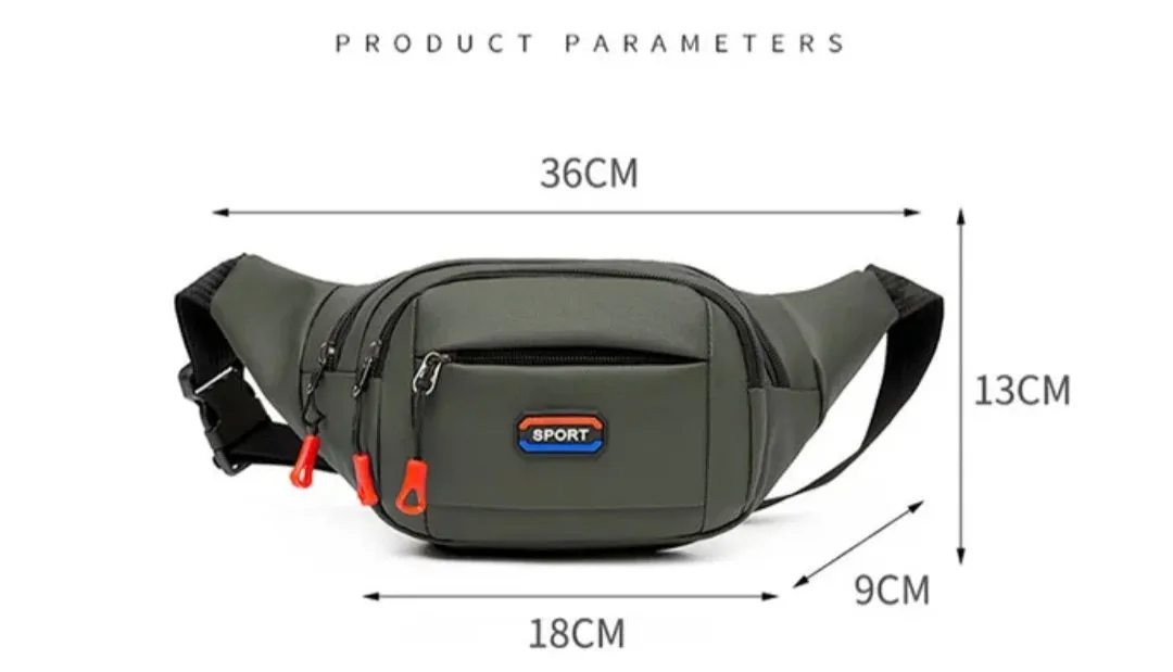 Nylon Men's waist bag